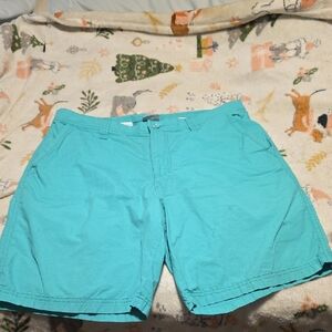 Columbia Blue Flat Front Shorts Vibrant Summer Essential